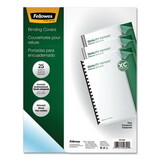 FELLOWES MANUFACTURING FEL52309 Crystals Presentation Covers With Round Corners, 11 1/4 X 8 3/4, Clear, 25/pack