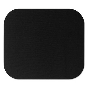 Fellowes FEL58024 Polyester Mouse Pad, Nonskid Rubber Base, 9 X 8, Black