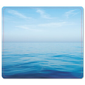 Fellowes FEL5903901 Recycled Mouse Pad, Nonskid Base, 7 1/2 X 9, Blue Ocean