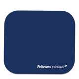 Fellowes FEL5933801 Mouse Pad W/microban, Nonskid Base, 9 X 8, Navy