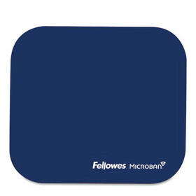 Fellowes FEL5933801 Mouse Pad with Microban Protection, 9 x 8, Navy