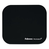 Fellowes FEL5933901 Mouse Pad W/microban, Nonskid Base, 9 X 8, Black