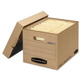 Bankers Box FEL7150001 Filing Storage Box With Locking Lid, Letter/legal, Kraft, 25/carton