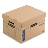 Bankers Box 7710201 SmoothMove Maximum Strength Moving Boxes, Small, Half Slotted Container (HSC), 15