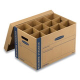 Bankers Box 7710302 SmoothMove Kitchen Moving Kit, Medium, Half Slotted Container (HSC), 18.5