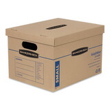 Bankers Box 7714209 SmoothMove Classic Moving & Storage Boxes, Small, Half Slotted Container (HSC), 15