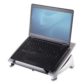 Fellowes FEL8032001 Office Suites Laptop Riser, 15.13" x 11.38" x 4.5" to 6.5", Black/Silver, Supports 10 lbs