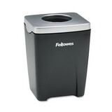 Fellowes FEL8032801 Office Suites Paper Clip Cup, Plastic, 2.44 x 2.19 x 3.25, Black/Silver