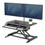 Fellowes FEL8215001 Lotus LT Sit-Stand Workstation, 34.38" x 28.38" x 7.62", Black, Price/EA