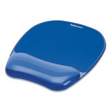 Fellowes FEL91141 Gel Crystals Mouse Pad with Wrist Rest, 7.87 x 9.18, Blue