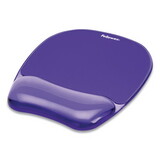 Fellowes FEL91441 Gel Crystals Mouse Pad with Wrist Rest, 7.87 x 9.18, Purple