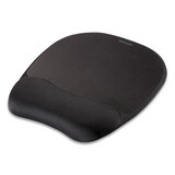 FELLOWES MANUFACTURING FEL9176501 Mouse Pad W/wrist Rest, Nonskid Back, 7 15/16 X 9 1/4, Black