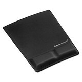 Fellowes FEL9181201 Memory Foam Wrist Support W/attached Mouse Pad, Black