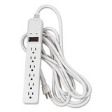 FELLOWES MANUFACTURING FEL99036 Basic Home/office Surge Protector, 6 Outlets, 15 Ft Cord, 450 Joules, Platinum