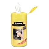 Fellowes FEL99703 Screen Cleaning Wet Wipes, 5.12