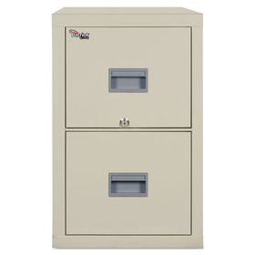 Fireking FIR2P1825CPA Patriot by FireKing Insulated Fire File, 1-Hour Fire Protection, 2 Legal/Letter File Drawers, Parchment, 17.75 x 25 x 27.75