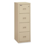 FireKing 4R1822-CPA Turtle Four-Drawer File, 17.75w x 22.13d x 52.75h, UL Listed 350° for Fire, Parchment