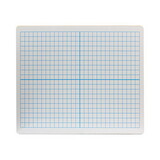 Flipside FLP11200 Graphing Two-Sided Dry Erase Board, 12 x 9, XY Axis Front, White Back, 12/Pack