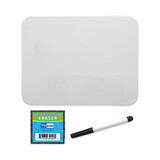 Flipside FLP21004 Magnetic Dry Erase Board Set, 12 x 9, White, Black Markers, 12/Pack