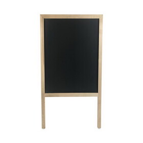 Flipside FLP31222 Black Chalkboard Marquee Board. 24 x 42, Natural Wood Frame