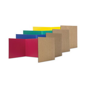 Flipside FLP60045 Study Carrel, 48 x 12, Assorted Colors, 24/Pack
