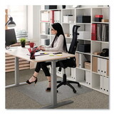 Floortex ER1113423ER Cleartex Ultimat Polycarbonate Chair Mat for Low/Medium Pile Carpet, 48 x 53, Clear