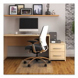 Floortex FLRPF1213425EV Cleartex Advantagemat Phthalate Free Pvc Chair Mat For Hard Floors, 53 X 45