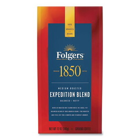 1850 60514EA Coffee, Pioneer Blend, Medium Roast, Ground, 12 oz Bag