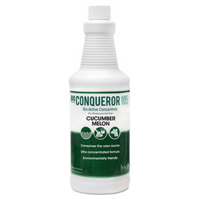 Fresh Products FRS1232BWBCMF Bio Conqueror 105 Enzymatic Odor Counteractant Concentrate, Cucumber Melon, 1 qt Bottle, 12/Carton