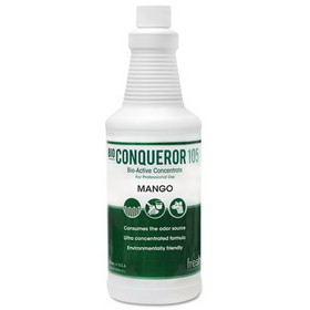 Fresh Products 12-32BWB-MG Bio Conqueror 105 Enzymatic Odor Counteractant Concentrate, Mango, 32 oz, 12/Carton