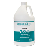 Fresh FRS1WBLE Conqueror 103 Odor Counteractant Concentrate, Lemon, 1 Gal Bottle, 4/carton