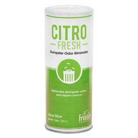 Fresh Products CITRO12 Citro Fresh Dumpster Odor Eliminator, Citronella, 12 oz Canister, 12/Carton