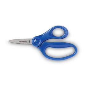 Fiskars FSK1943001063 Kids/Student Scissors, Pointed Tip, 5" Long, 1.75" Cut Length, Assorted Straight Handles