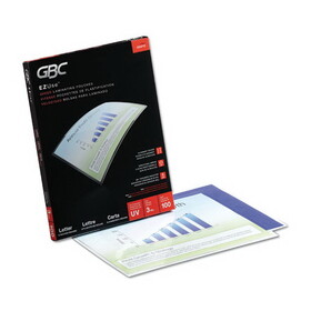 GBC GBC3200715 EZUse Thermal Laminating Pouches, 3 mil, 9" x 11.5", Gloss Clear, 100/Box
