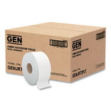 GEN GENJRT2PLY1000 Jumbo Bath Tissue, Septic Safe, 2-Ply, White, 3.5