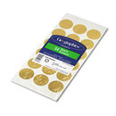 GEOGRAPHICS GEO45204 Self-Adhesive Embossed Seals, Gold, 54/pack