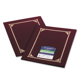 Geographics GEO45333 Certificate/document Cover, 12 1/2 X 9 3/4, Burgundy, 6/pack