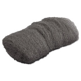 Gmt GMA117001 Industrial-Quality Steel Wool Hand Pads, #000 Extra Fine, Steel Gray, 16 Pads/Sleeve, 12 Sleeves/Carton