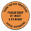 Accuform GN1MFS428ESP Slip-Gard Floor Signs, 12" Circle,"Thank You For Practicing Social Distancing Please Keep At Least 6 ft Apart", Orange, 25/PK, Price/PK