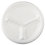 Genpak GNPLAM13 Elite Laminated Foam Dinnerware, 3-Comp Plate, 10.25"dia, White, 125/pk, 4 Pk/ct, Price/CT