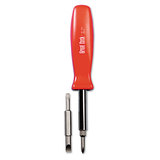 GREAT NECK SAW MFG. GNSSD4BC 4 In-1 Screwdriver W/interchangeable Phillips/standard Bits, Assorted Colors