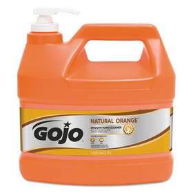 GOJO 0945-04 NATURAL ORANGE Smooth Hand Cleaner, 1 gal, Pump Dispenser, Citrus Scent, 4/Carton