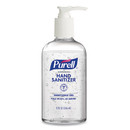 PURELL GOJ404012S Advanced Gel Hand Sanitizer, Refreshing Scent, 8 oz Pump Bottle, 12/Carton
