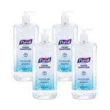 PURELL GOJ501504CT Advanced Refreshing Gel Hand Sanitizer, Clean Scent, 1.5 L Pump Bottle, 4/Carton