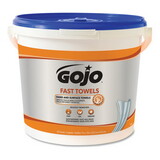 GO-JO INDUSTRIES GOJ629902EA Fast Towels Hand Cleaning Towels, Cloth, 9 X 10, White 225/bucket