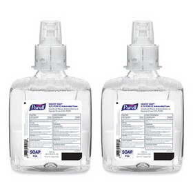 PURELL GOJ658202CT Food Processing HEALTHY SOAP 0.5% PCMX Antimicrobial E2 Foam Handwash, For CS6 Dispensers, Fragrance-Free, 1,200 mL, 2/Carton