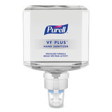 PURELL GOJ709902CT VF PLUS Hand Sanitizer Gel, 1,200 mL Refill Bottle, Fragrance-Free, For ES8 Dispensers, 2/Carton