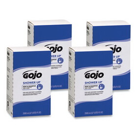 Gojo GOJ7230 Shower Up Soap & Shampoo, Rose Colored, Pleasant Scent, 2000ml Refill, 4/carton