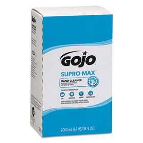 GOJO GOJ727204CT SUPRO MAX Hand Cleaner, Unscented, 2,000 mL Pouch, 4/Carton