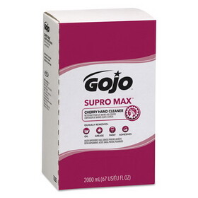 GOJO GOJ728204 SUPRO MAX Hand Cleaner, Cherry, 2,000 mL Refill, 4/Carton